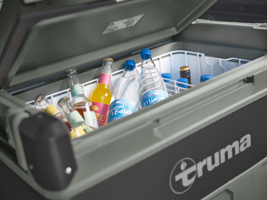 Truma Cooler full of beverages