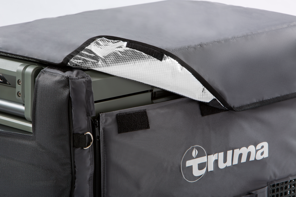 insulated cover close-up velcro closure