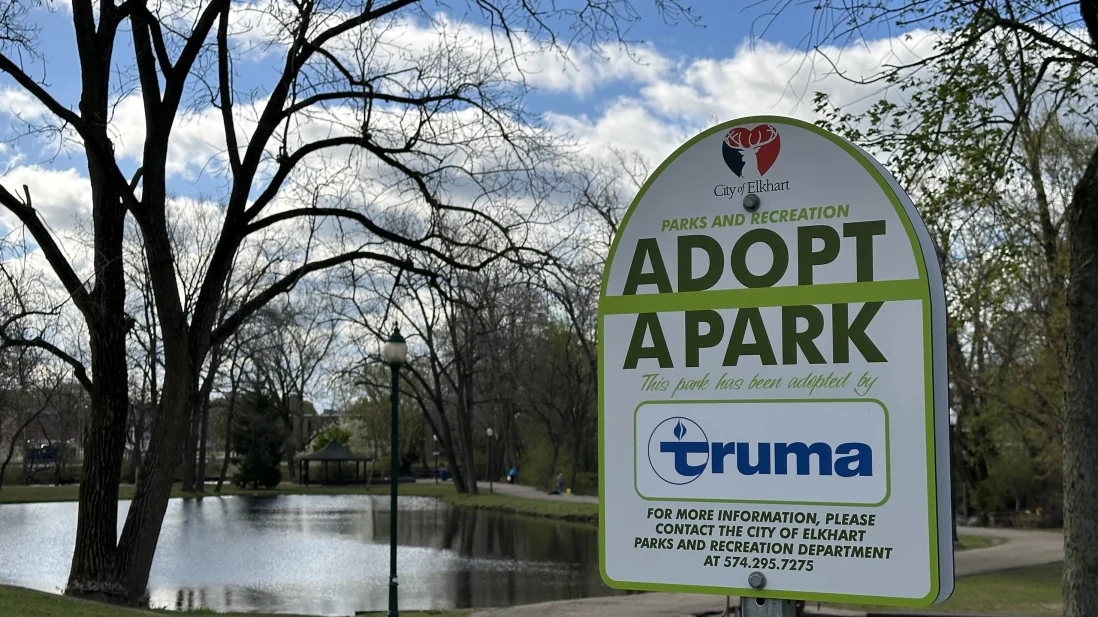 Adopt a park sign in High Dive Park