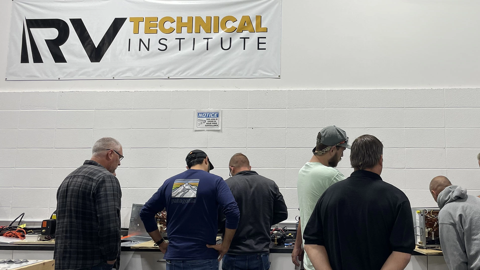 group of RVTI students working on AquaGo